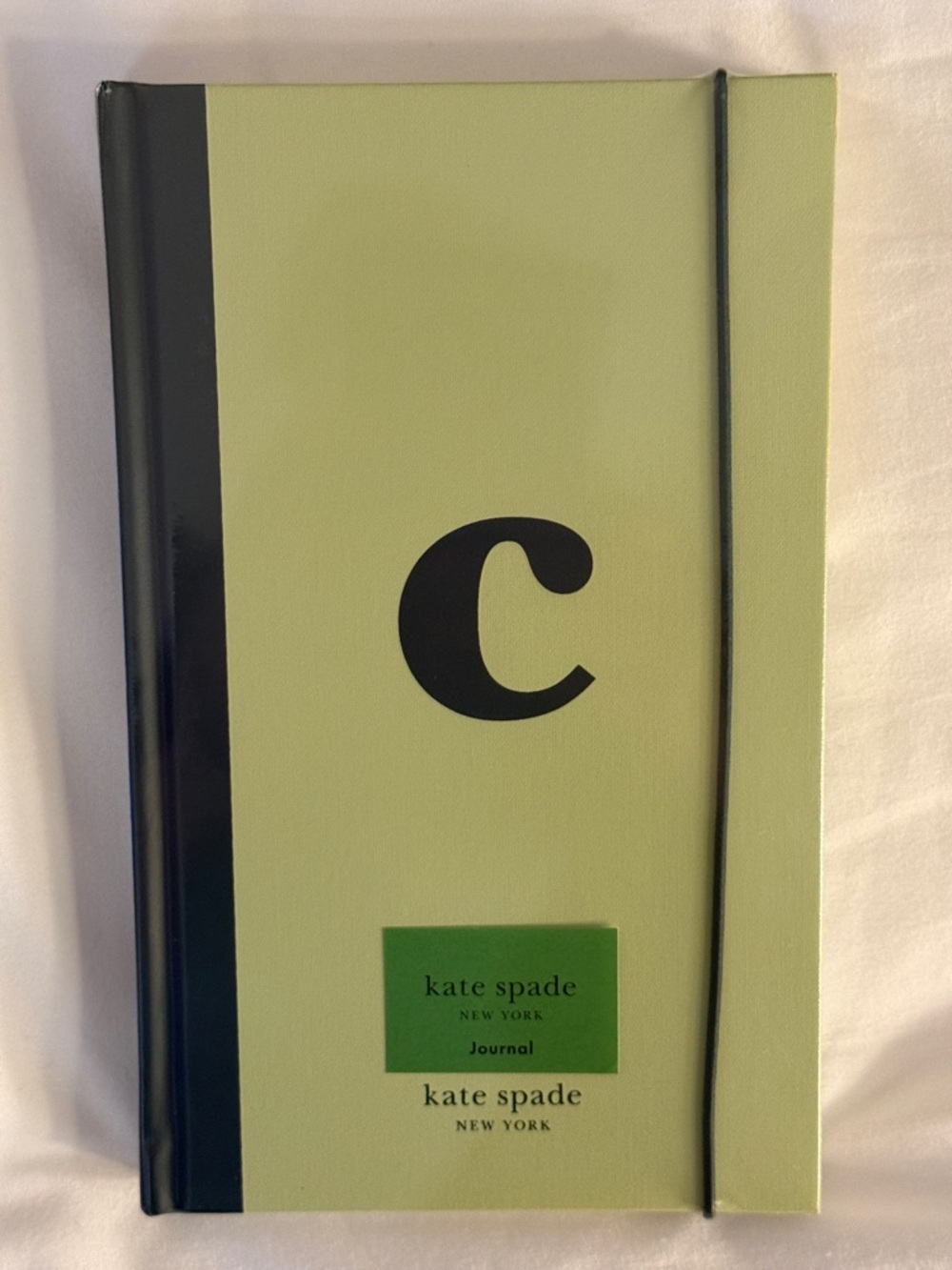 kate spade Olive Green Journal with Green Initial C
